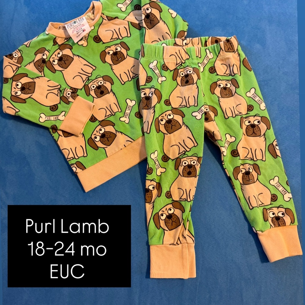 Purl Lamb Pug Print